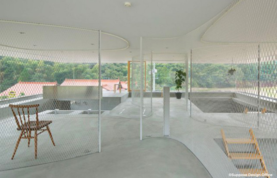 Une maison transparente au Japon