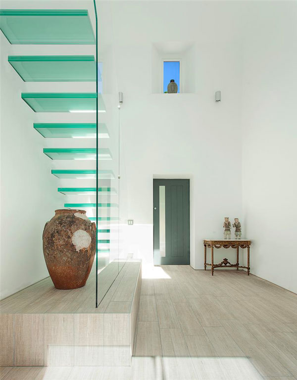 escaliers en verre flottants
