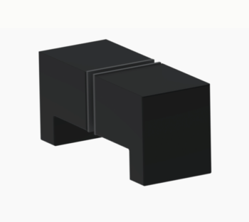 Bouton de porte SK001 noir mat