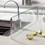 Crédence en verre pour îlot de cuisine L928 x H200 mm