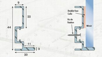 Profilé aluminium fin