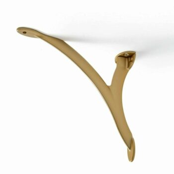 Support d'étagère doré mat - lot de 2