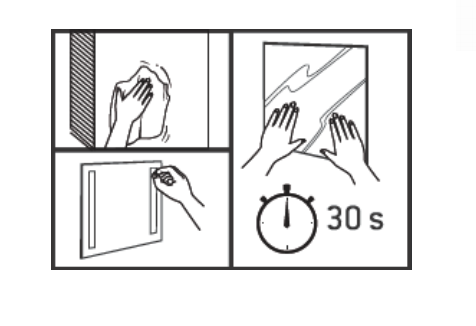 Rouleau adhésif double face pour miroir 4mm