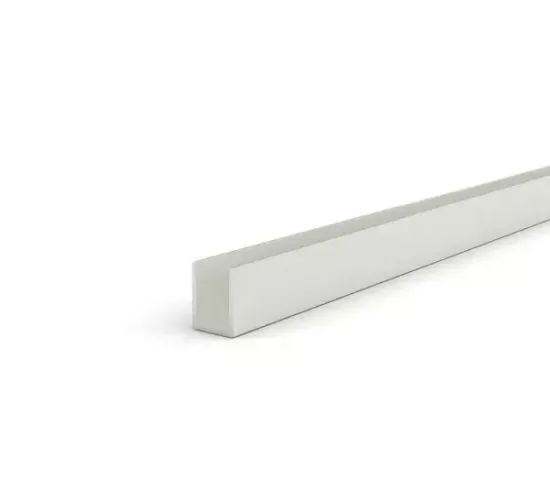 Profil de douche blanc mat 2.5ML / verre 6 et 8 mm